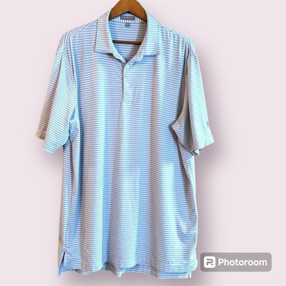 PETER MILLAR Summer Comfort Striped Polo Shirt - Picture 1 of 11